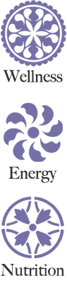 Energy, Nutrition, Wellness Symbols